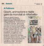 Il Mattino, articolo sul Marbella Club 2014