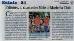 Il Mattino, articolo sul Marbella Club 2011