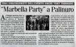 Articolo Marbella Party sul Marbella Club, Palinuro